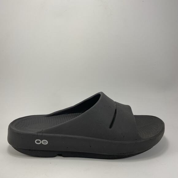 OOFOS Shoes - Oofos Ooahh Slide Sandals Womens Size 8 Black Comfort Recovery Mens 6 Black